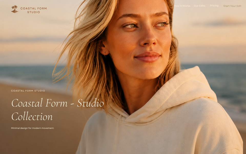 Coastal Form Studio - concept merchandise store